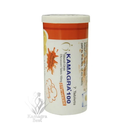 Originalne Kamagra šumeče tablete 100mg z okusom pomaranče (7 tablet)